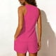 thumbnail image 4 of Tankini para mujer, traje de baño de dos piezas con tirantes, espalda descubierta, color liso, con bloques de color y hombros descubiertos, para mujer, tankini, 2 piezas, 4 of 7