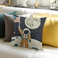 thumbnail image 3 of BANET Decorative Kids Throw Pillow Covers, , Rocket Ship, Theme 18x18in, 3 of 5