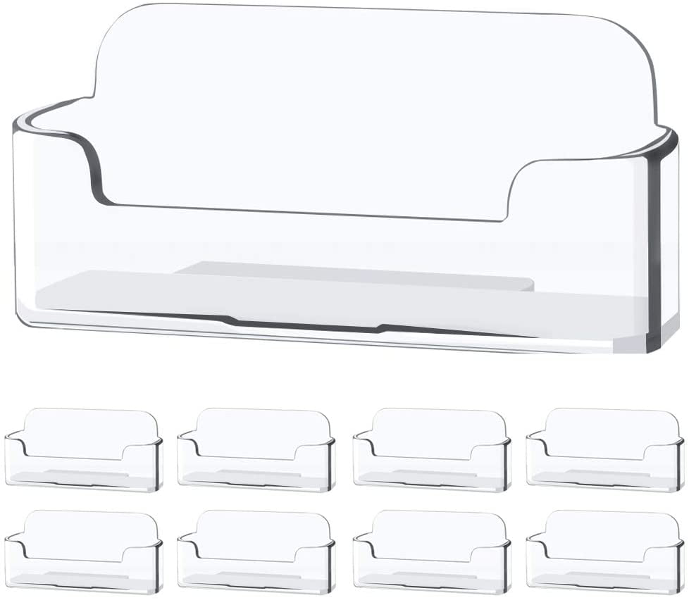 Business Card Case Holders 2 Tier Collection Plastic Premium Acrylic Clear Table 