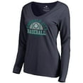 thumbnail image 2 of Women's Navy Seattle Mariners Hometown Collection Cascadia Long Sleeve T-Shirt, 2 of 4