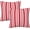 Red, variant on Red and White Striped Pillow Covers 18x18 Inch Set of 2 Red Stripes Throw Pillow Cover Lines Texture Square Pillowcase Cushion Cases for Home Couch Bed Sofa