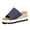 Blue, variant on Women's Denim Platform Slide Sandals, 2.75" Heel Round Toe Open Toe Summer Casual Slippers