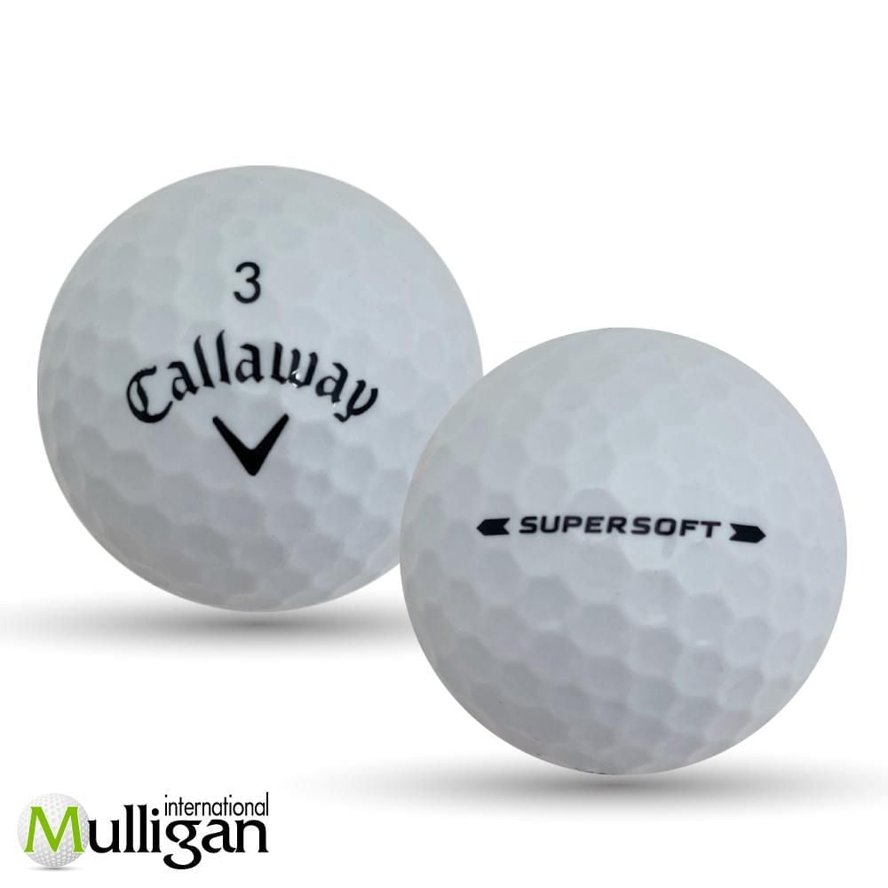 Mulligan - 48 Callaway Supersoft 5A Recycled Used Golf Balls, White