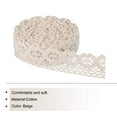 thumbnail image 3 of Uxcell Lace Trim Ribbon 10 Yards 1 Inch Cotton Elastic Trim for Craft,Gift Wrappers,Headbands,Beige Style 11, 3 of 5