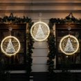 thumbnail image 4 of Luces navideñas para ventana, luces 3D colgantes novedosas para interiores, luces decorativas con pilas, cadena de luces decorativas con ventosa para dormitorio, patio, blanco cálido, 4 of 4