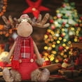 thumbnail image 5 of Christmas Moose Plush Decoration - Festive Red Outfit Stuffed Moose for Holiday Decor Christmas Decorations, 5 of 8