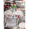 thumbnail image 5 of Outdoor Tablecloth with Umbrella Hole for Patio/Picnic/Party/Camping, 4th of July Waterproof Table Cloth Round Cover Washable, Independence Day Star Vintage American (Dia 54"), 5 of 9