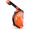 thumbnail image 1 of Greatever G2 Máscara de snorkel de cara completa con el último sistema Dry Top Máscara de snorkel plegable con vista panorámica de 180 grados con soporte para cámara Respiración segura Antifugas y ant, 1 of 1