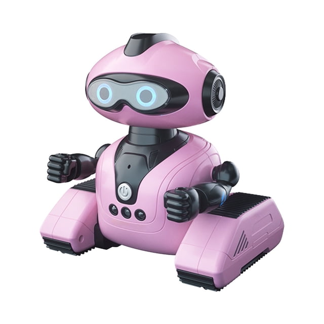 SIYTUAU Pink Gesture Sensing Rc Robot Programmable Movements Music Dancing Functions Led Lights For Children Interactive Playtime Educational Toy For Ages 6+ Pink