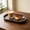 9.33 x 5.1 x 0.66 in, variant on Faux Wood Grain Serving Tray, Simplicity Solid Oval Small Tray, Reusable Plastic Tray, for Breakfast, Fruit, Tea Dessert, Coffee Home Kitchen