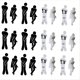 thumbnail image 1 of Señal de Baño Extraíble para Hombre y Mujer, Pegatina 3D para Espejo, Pegatina Extraíble para Hombre y Mujer para WC, 1 of 6