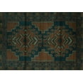 thumbnail image 1 of Ahgly Company Indoor Rectangle Persian Turquoise Blue Traditional Area Rugs, 8' x 10', 1 of 4