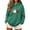 W138-NSLGXD Army Green Sweatshirt Women, variant on NSLGXD Women's Halloween Sweatshirts Funny Ghost Print Pullover Hoodies Soft Going Out Long Sleeve Sweat Tops Halloween Costumes S-2XL