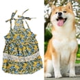 thumbnail image 4 of Dream Lifestyle Pet Skirt Floral Pattern Lace Edging Delicate Printing Puppy Dog Skirt Pet Sling Shirt Dress for Spring, 4 of 7