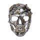 thumbnail image 2 of Máscara de disfraz steampunk con calavera plateada para adultos, tamaño universal, 2 of 6