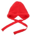 thumbnail image 6 of PENIKOKO Women's Red Knit Beanie Hat, Windproof and Warm Fleece Lined Winter Cap with Cozy Ear , 1 Set, 6 of 8