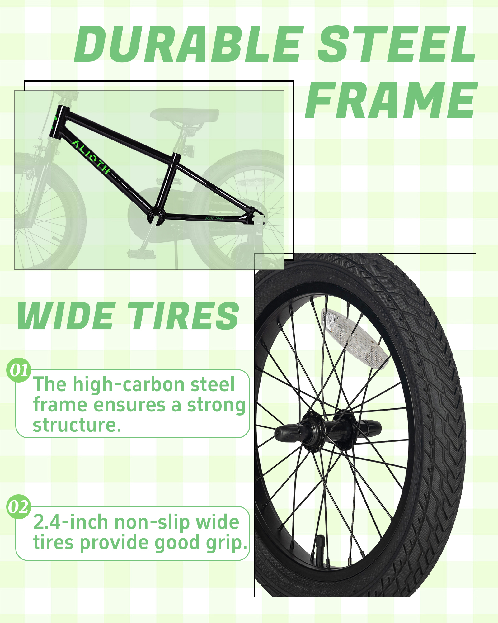 Vollsch BMX Style 16 Inch Kids Bike with Training Wheels photo 6