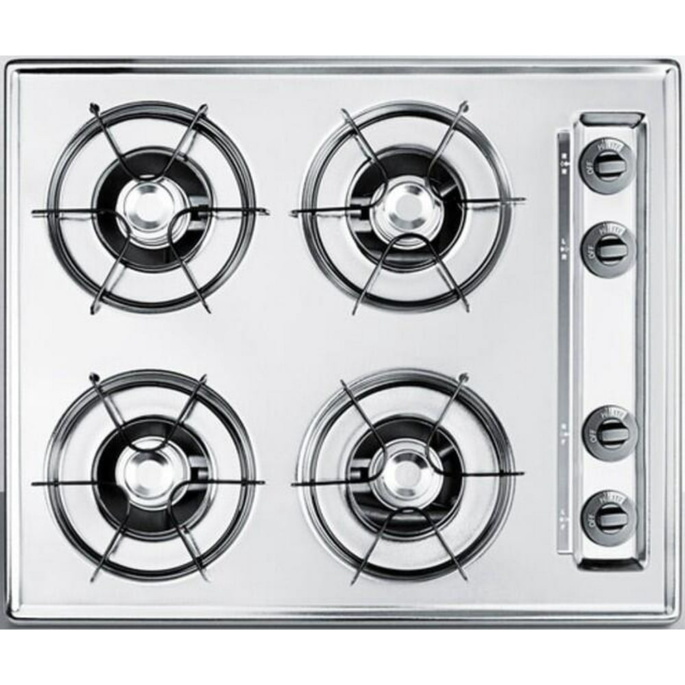 Summit ZNL9933 24 BuiltIn Natural Gas Cooktop with Four 9999999 BTU