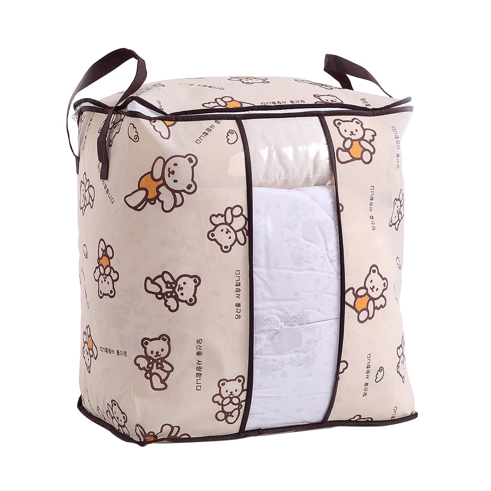 Foldable Zippered Storage Bags Seethrough Waterproof Quilt Bag