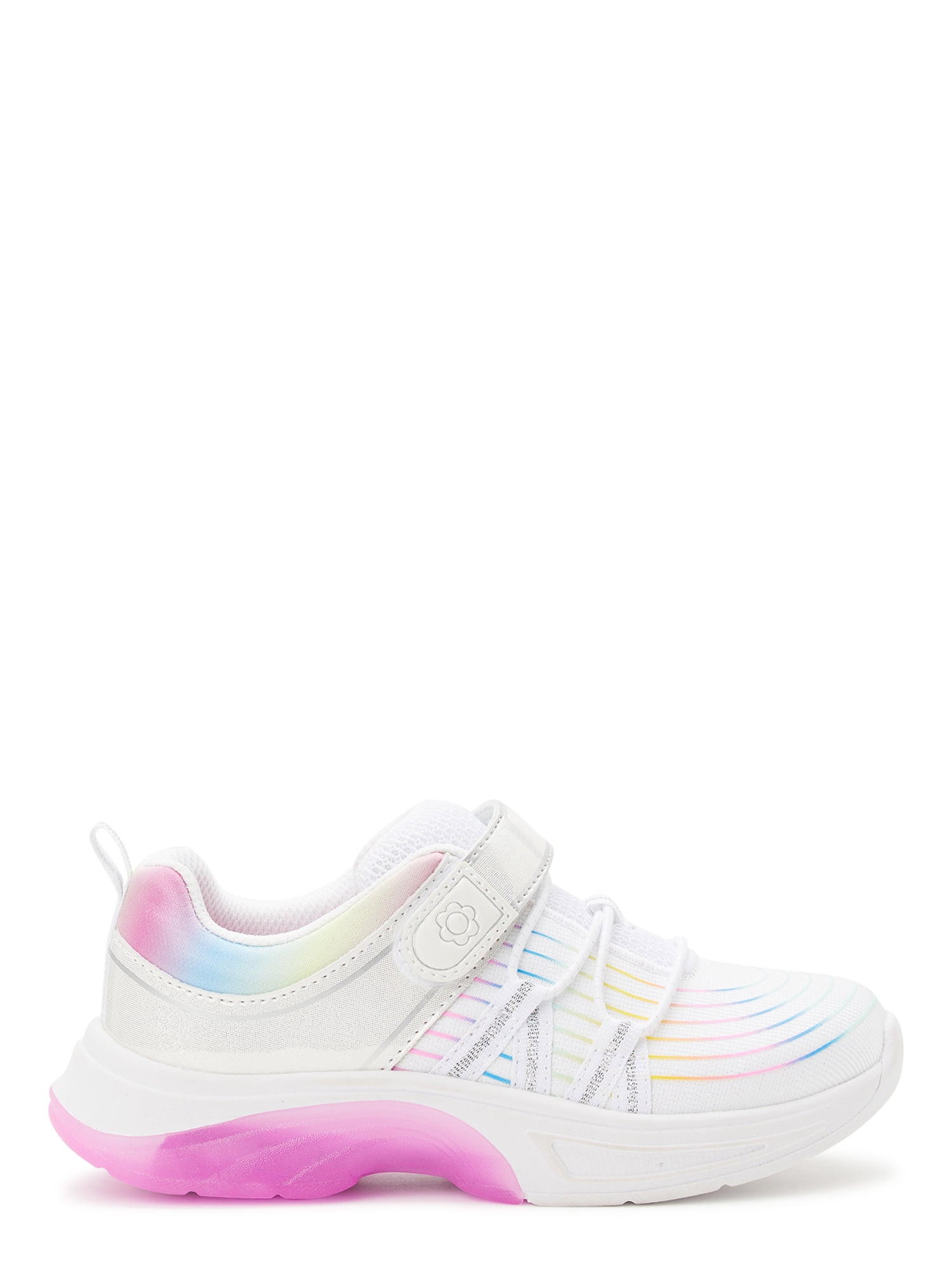 Athletic Works Little Girl & Big Girl Light Up Sneakers, Sizes 13-4