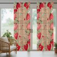 thumbnail image 5 of Outdoor Curtains for Patio Waterproof, Valentines Love Heart Outdoor Privacy Panels Grommet, Eucalyptus Red Love Heart Wooden Blackout Outside Curtains for Porch/Cabana 54"x84", 2 Panels, 5 of 8