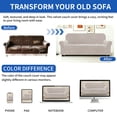 thumbnail image 7 of JIATER 3-Piece Sofa Cover Stretch Couch Cover Velvet Sofa Slipcover Furniture Protector with 2 Cushion Covers,Loveseat Beige, 7 of 7