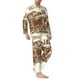 thumbnail image 2 of Balery Train Pijama para Hombre de Dos Piezas con Manga Larga, Conjunto de Dormir y Descanso Suave con Bolsillos-Large, 2 of 7