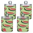 thumbnail image 2 of Clear Storage Jar 2.75x 4.13 Inches One Sizex4 Cotton Swabs Cans Translucent Plasticental Floss Cans Cotton Pads Cans Bathroom Canisters Watermelon Cartoon2, 2 of 7