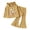 Yellow, variant on Linfrsh Toddler Girls Fall Outfits Girls' Set With Long Sleeved Floral Hooded Top and Flared Pants for