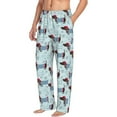 thumbnail image 2 of Daiia Dachshund Dog Puppy Men's Sleep Pant with Pockets and Drawstring,Pajama Pants-Large, 2 of 9