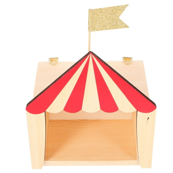 Raindrops Adorable Circus Theme Storage Box Made of Ecofriendly Plastic for Kids Room Decor Red S