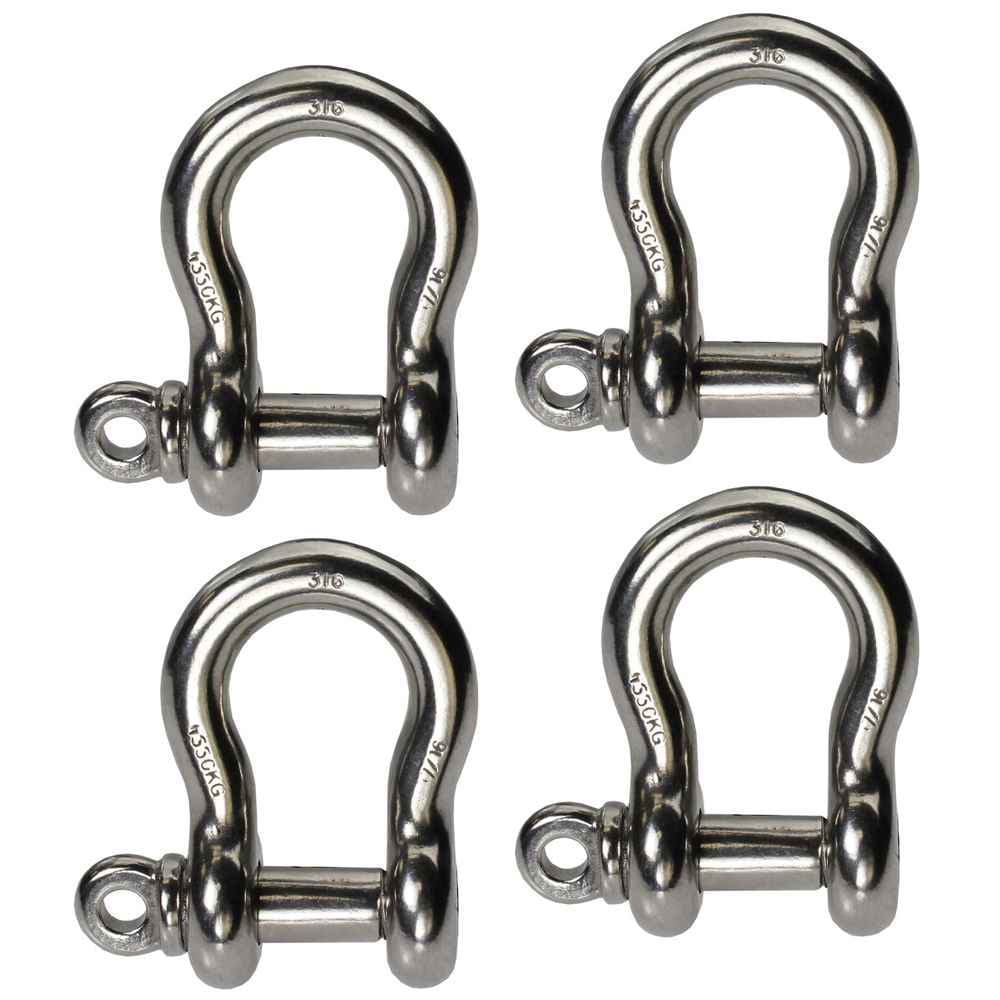 4 1“ SCREW PIN ANCHOR SHACKLE CLEVIS RIGGING BUMPER JEEP OFF ROAD TRUCK TOWING 