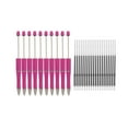 thumbnail image 4 of 10 Pieces Ballpoint Pen Bulk Assorted Bead Pen for Gift Exam Spare Writing rose red, 4 of 6