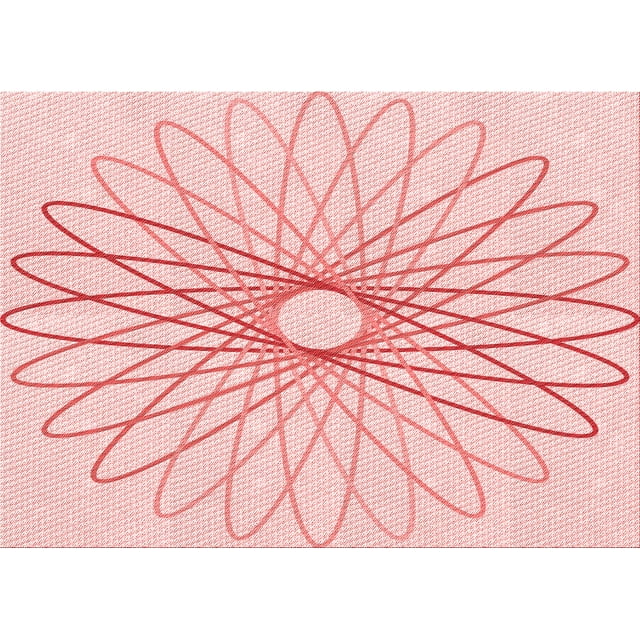 Ahgly Company Machine Washable Indoor Rectangle Transitional Light Rose Pink Area Rugs, 2' x 3'