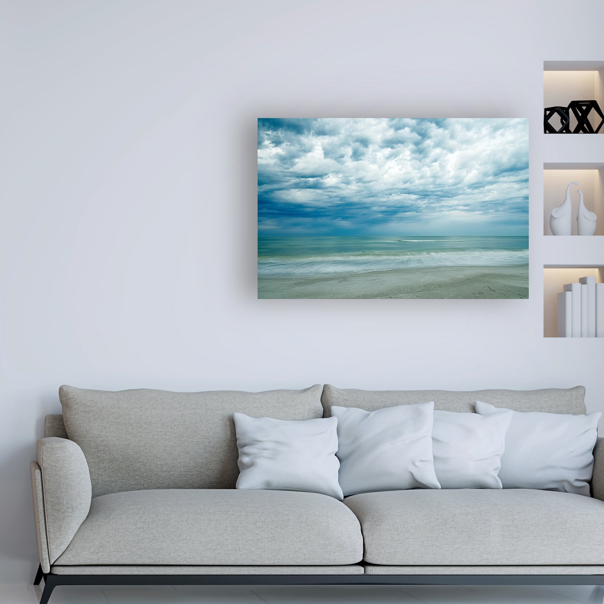 Trademark Fine Art 'Morning at the Beach' Canvas Art by Chuck Burdic