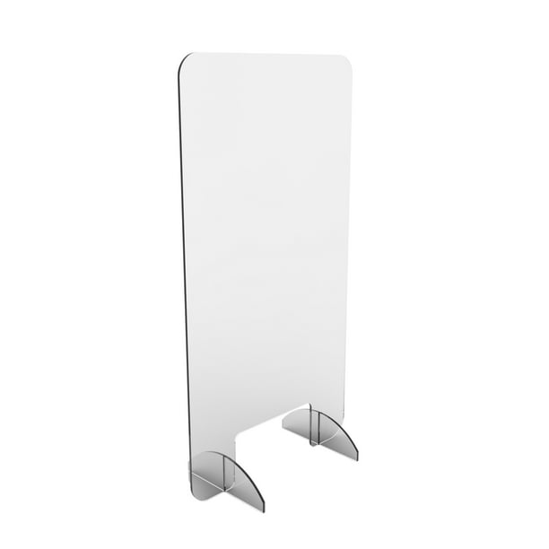 Office Accents Clear Plexiglass Protective Sneeze Guard Shield For