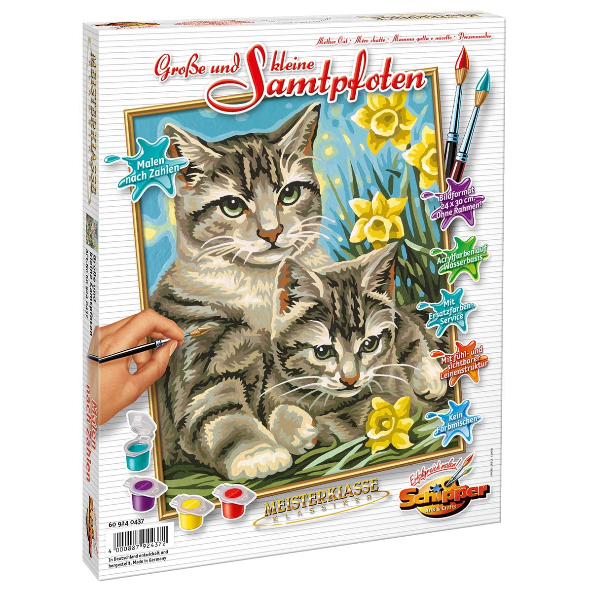 Paint Kit by Number Mother Cat Schipper