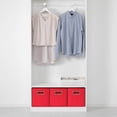 thumbnail image 4 of PinkSheep Collapsible Fabric Cube Storage Bins, 11" Storage Cubes Basket Organizer Bins with Handles for Closet, Red, 6 Pack, 4 of 8