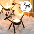 thumbnail image 3 of 2/Set Reindeer Wedding Table Centerpiece Votive Candle Holidays Candlesticks Tealight Reindeer Decorations, 3 of 8