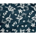 thumbnail image 4 of oneOone Polyester Lycra Teal Blue Fabric Florals Quilting Supplies Print Sewing Fabric By The Yard 56 Inch Wide, 4 of 4