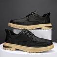 thumbnail image 6 of Mens Dress Shoes Casual Business Formal Oxford Derby Dress Leather Sneakers Simple Comfortable Lace-up Walk Office Loafers Flats Shoes for Men, 6 of 11