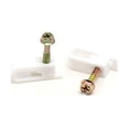 thumbnail image 3 of THE CIMPLE CO - Coax Cable Clips - White -50 Pieces- Dual / Twin Coaxial Flex Screw Clips, 3 of 3