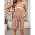 thumbnail image 6 of Solid Color Short Overalls Brown S, 6 of 7