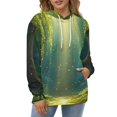 thumbnail image 4 of Forest Men's Women Vintage 3D Hooded Sweatshirt - All-Season Loose Fit Streetwear, 4 of 6