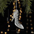 thumbnail image 3 of Colgantes de ángel de copo de nieve acrílico transparente para árbol de Navidad, adornos colgantes de cristal 2024, decoraciones para el hogar, regalo de Año Nuevo 2025, 3 of 5