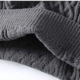 thumbnail image 4 of Zivyakyron Casual Men Sweater Long Sleeve Fall Winter Knit Pullover Warm Sweaters Plain Crew Neck Slim Gray 3XL, 4 of 7