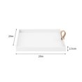 thumbnail image 6 of Grandest Birch Square Decorative Dish Multi-purpose ABS Table Centerpieces Display Tray Home Decor Fashion Anti-Deformed Multi-pur, 6 of 8