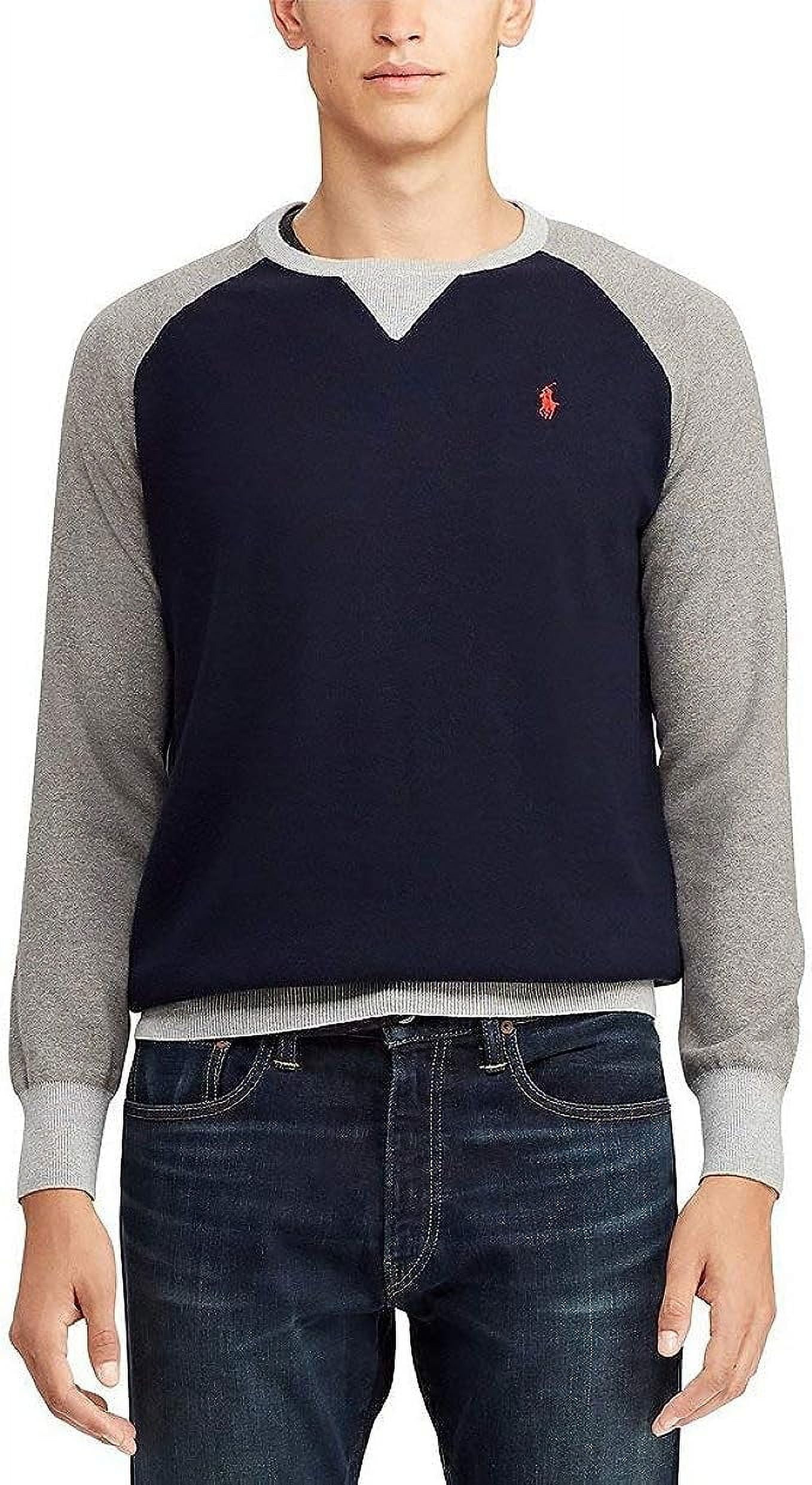 ★★POLO RALPH LAUREN★★ Cotton Crewneck Sweater Navy MNPOS Big Fit Cotton Crewneck Sweater | Ralph Lauren