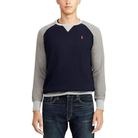 Polo Ralph Lauren Color-Block Raglan Sweater Navy - Medium