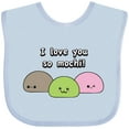 thumbnail image 3 of Inktastic I Love You So Mochi Boys or Girls Baby Bib, 3 of 4